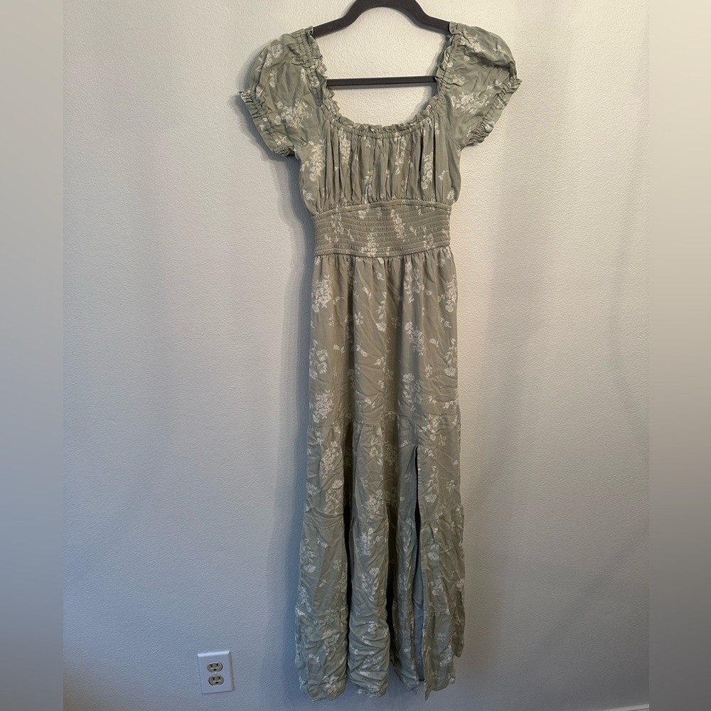 Hollister Light Green Floral Maxi Dress - Picture 8 of 8
